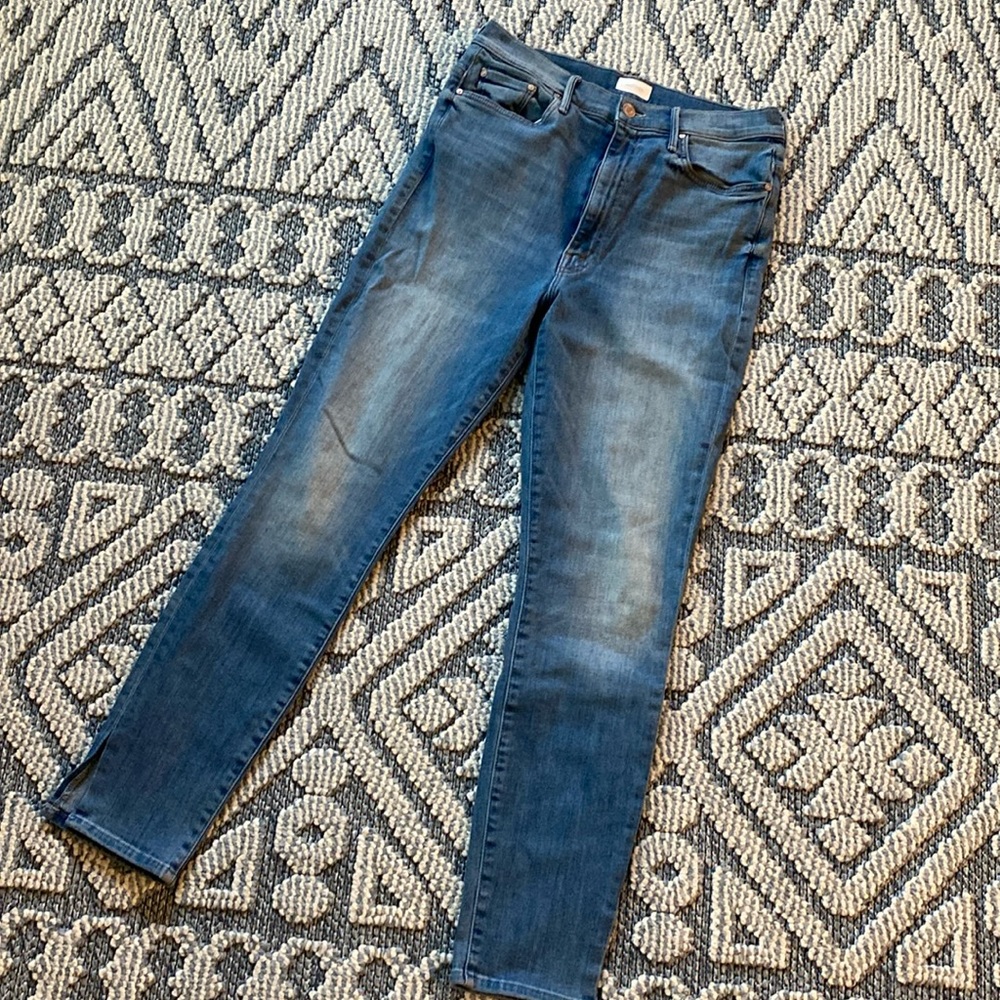 MOTHER The Swooner Ankle Slice in Lemonade And Lies Size 30